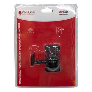 Pinpoint Universal Home Theater Speaker Wall Mount AM30 Black Nylon Polymer